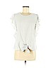 Monteau 100% Polyester White Short Sleeve Blouse Size L - photo 1