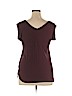 H by Bordeaux Burgundy Short Sleeve Top Size XL - photo 2