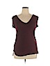 H by Bordeaux Burgundy Short Sleeve Top Size XL - photo 1
