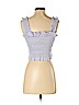 Rebecca Taylor 100% Cotton Purple Sleeveless Top Size S - photo 2
