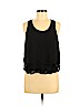 Double Zero 100% Polyester Black Sleeveless Blouse Size M - photo 1