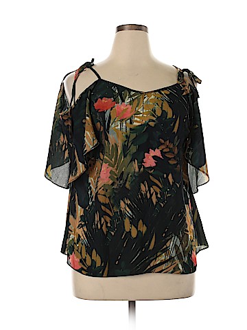 City Chic Short Sleeve Blouse (view 1)