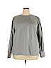 ELOQUII 100% Cotton Gray Pullover Sweater Size 18 - 20 Plus - photo 1