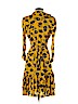 Diane von Furstenberg 100% Nylon Yellow Casual Dress Size S - photo 2