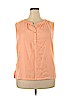 Jones New York Collection 100% Polyester Orange Sleeveless Blouse Size 18 - photo 1