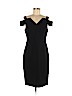 White House Black Market 100% Polyester Black Cocktail Dress Size 6 - photo 1