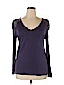 Old Navy 100% Rayon Purple Long Sleeve Top Size XL - photo 1