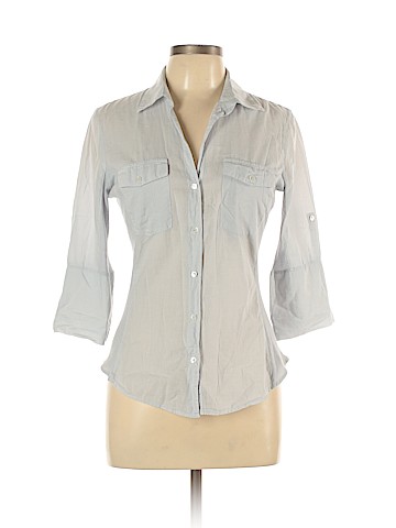 James Perse 3/4 Sleeve Button-Down Shirt (view 1)