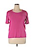 Jones New York Pink 3/4 Sleeve Silk Top Size 1X - photo 1