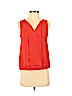 Ann Taylor LOFT 100% Polyester Orange Tank Top Size S (petite) - photo 1
