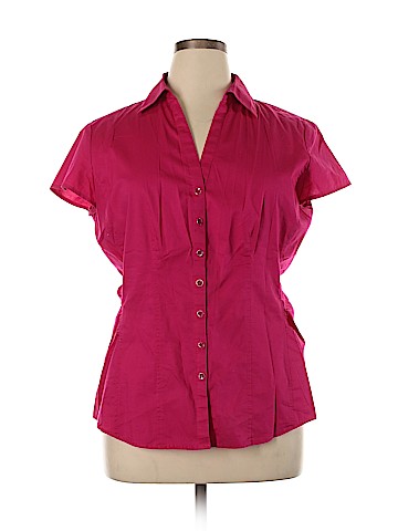 New York & Company Short Sleeve Button-Down Shirt (view 1)