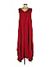 Freestyle 100% Rayon Red Casual Dress One size - photo 1