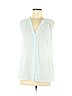 Joie 100% Cotton Blue Sleeveless Blouse Size M - photo 1