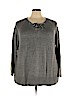 Avenue 100% Acrylic Gray Pullover Sweater Size 26 - 28 Plus - photo 1