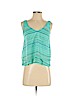 Candie's 100% Polyester Green Sleeveless Blouse Size XS - photo 1