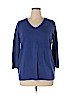 Karen Scott 100% Acrylic Blue Pullover Sweater Size 1X - photo 1