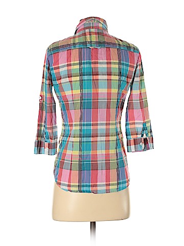 American Eagle Outfitters 3/4 Sleeve Button-Down Shirt (view 2)