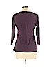 Soft Surroundings 100% Cotton Purple 3/4 Sleeve Top Size M - photo 2