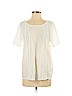 Ella Moss 100% Cotton White Short Sleeve Blouse Size S - photo 1