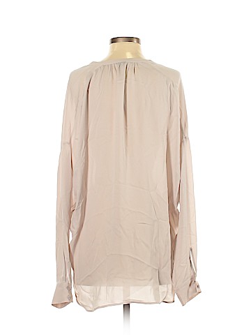 Vince. Long Sleeve Silk Top (view 2)