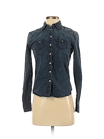 American Eagle Outfitters Long Sleeve Button-Down Shirt (view 1)