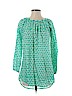 Nimo with Love 100% Cotton Green Long Sleeve Blouse Size S - photo 1