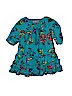 OshKosh B'gosh 100% Polyester Floral Teal Dress Size 2T - photo 1