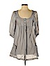 H&M 100% Cotton Gray Casual Dress Size 4 - photo 1