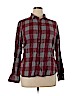 J. Crew Factory Store 100% Cotton Burgundy Long Sleeve Button-Down Shirt Size XL - photo 1