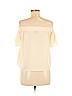 Topshop 100% Polyester Tan Short Sleeve Top Size 6 - photo 2