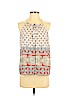 Collective Concepts 100% Polyester Ivory Sleeveless Blouse Size S - photo 1