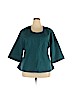 Melissa McCarthy Seven7 100% Polyester Teal 3/4 Sleeve Blouse Size 4X - photo 1
