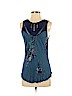Lucky Brand Blue Sleeveless Top Size S - photo 1
