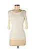 White House Black Market Ivory 3/4 Sleeve T-Shirt Size M - photo 1