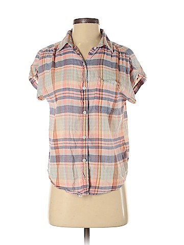 American Eagle Outfitters Short Sleeve Button-Down Shirt (view 1)