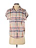 American Eagle Outfitters Pink Short Sleeve Button-Down Shirt Size S - photo 1