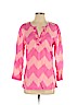 J. McLaughlin 100% Cotton Pink Long Sleeve Blouse Size S - photo 1