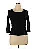 Lillie Rubin Black 3/4 Sleeve Top Size XL - photo 1