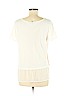 H&M Tan Short Sleeve Silk Top Size M - photo 2