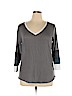 Maurices Gray 3/4 Sleeve T-Shirt Size XL - photo 1