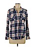 Natural Reflections Blue Long Sleeve Button-Down Shirt Size L - photo 1