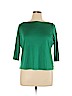 Talbots Green 3/4 Sleeve Top Size 1X - photo 1