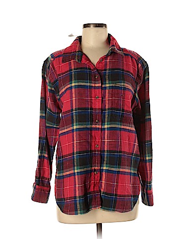 American Eagle Outfitters Long Sleeve Button-Down Shirt (view 1)