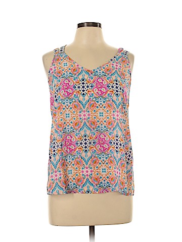 Pink Rose Sleeveless Blouse (view 1)