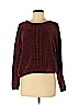 Pink Rose 100% Polyester Burgundy Pullover Sweater Size M - photo 1
