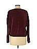 Pink Rose 100% Polyester Burgundy Pullover Sweater Size M - photo 2