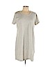 Lands' End 100% Supima Cotton Gray Casual Dress Size L (petite) - photo 1