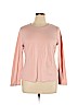 Talbots 100% Cotton Pink Long Sleeve T-Shirt Size XL - photo 1