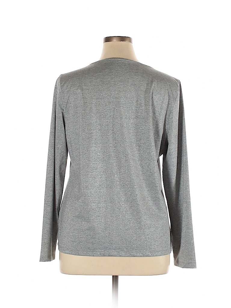 Talbots Gray Long Sleeve T-Shirt Size XL - photo 1