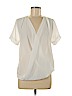 Paper Crane 100% Polyester White Short Sleeve Blouse Size M - photo 1
